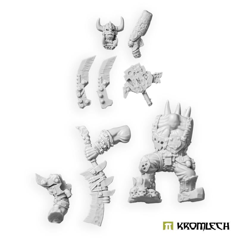 Kromlech Wild Tribez Warchief on foot KRM240 - Hobby Heaven