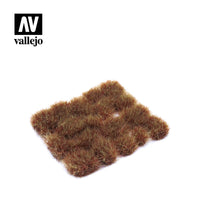 Close-up of Vallejo SC425 Wild Tuft Dry 12mm, displaying detailed texture and natural straw-like appearance of miniature dry grass
