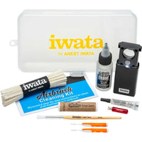 Iwata Professional Airbrush Cleaning Kit – Full Maintenance Set with Tools, Brushes & Lubricant | Universal Fit
