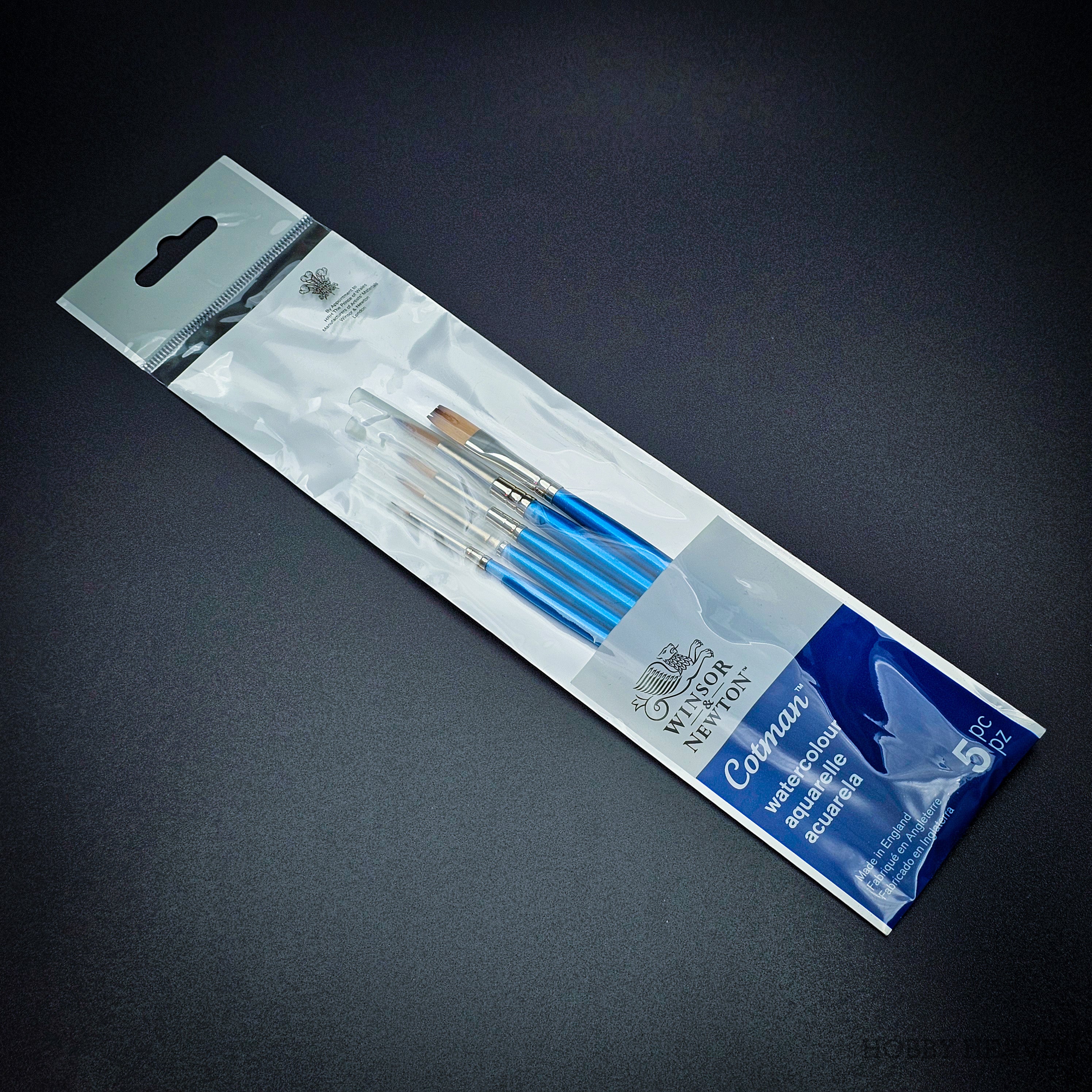 Professional quality Winsor & Newton Cotman synthetic watercolour brushes with durable short handles and excellent paint absorption.