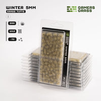 Gamers Grass Winter 5mm - Wild Tufts packaging, featuring snowy landscape and frozen tundra imager
