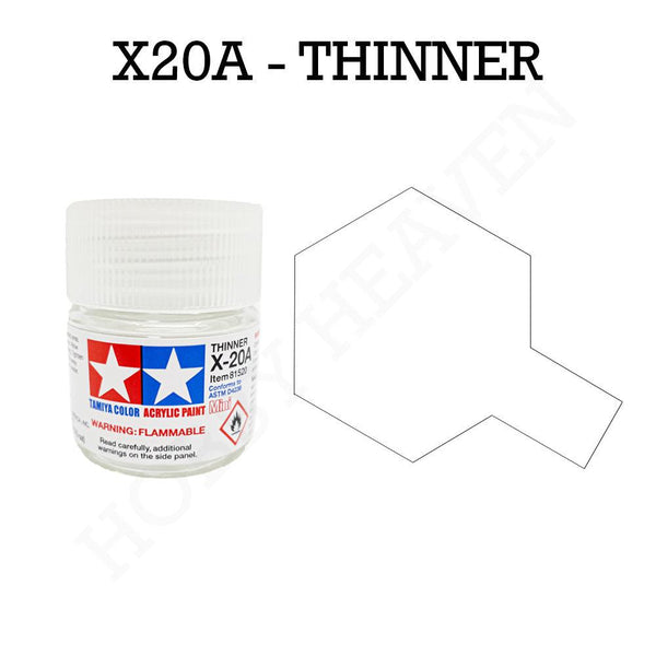 Tamiya Acrylic Mini X-20A Thinner Paint 10ml - Hobby Heaven