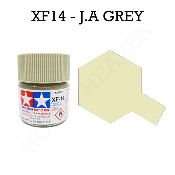 Tamiya Acrylic Mini Xf-14 J.A. Grey Paint 10ml - Hobby Heaven