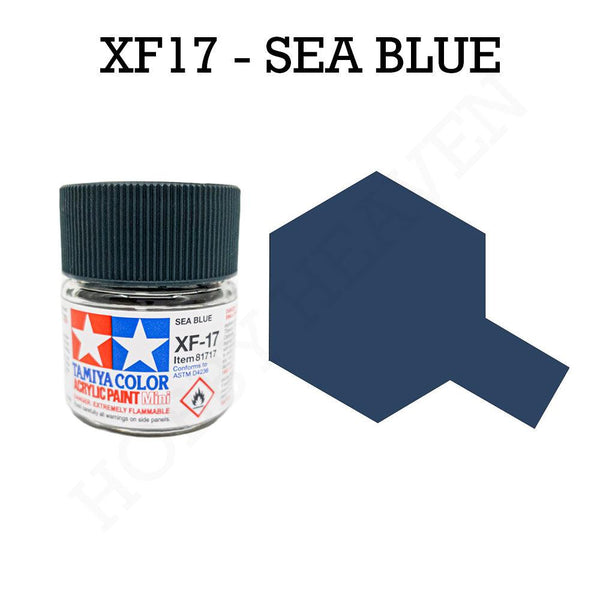 Tamiya Acrylic Mini Xf-17 Sea Blue Paint 10ml - Hobby Heaven