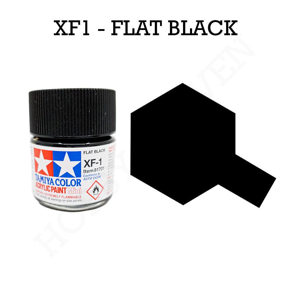 Tamiya Acrylic Mini Xf-1 Flat Black Paint 10ml - Hobby Heaven