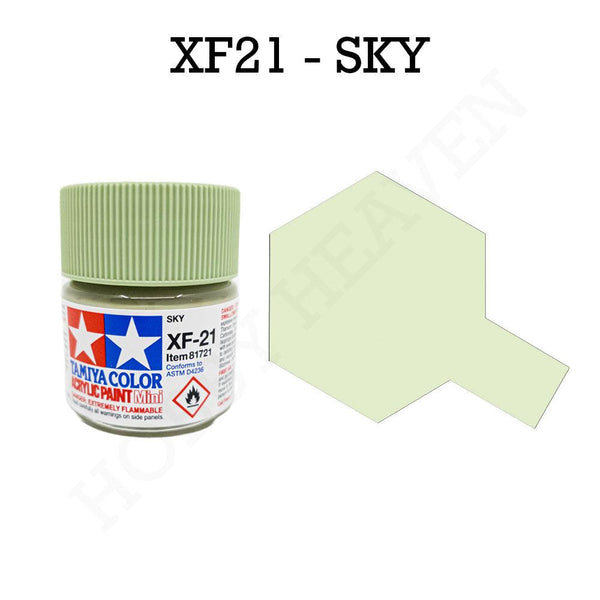 Tamiya Acrylic Mini Xf-21 Sky Paint 10ml - Hobby Heaven
