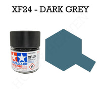 Tamiya Acrylic Mini Xf-24 Dark Grey Paint 10ml - Hobby Heaven