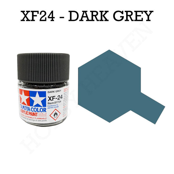 Tamiya Acrylic Mini Xf-24 Dark Grey Paint 10ml - Hobby Heaven