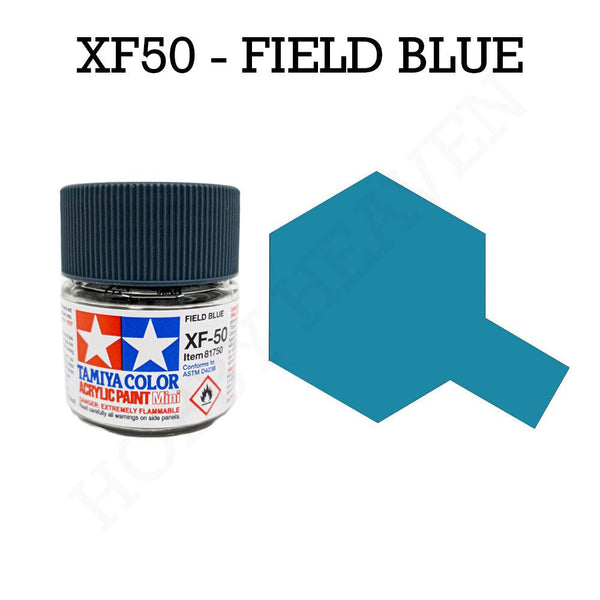 Tamiya Acrylic Mini Xf-50 Field Blue Paint 10ml - Hobby Heaven