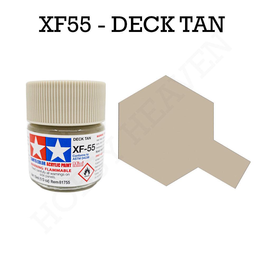 Tamiya Acrylic Mini Xf-55 Deck Tan Paint 10ml - Hobby Heaven