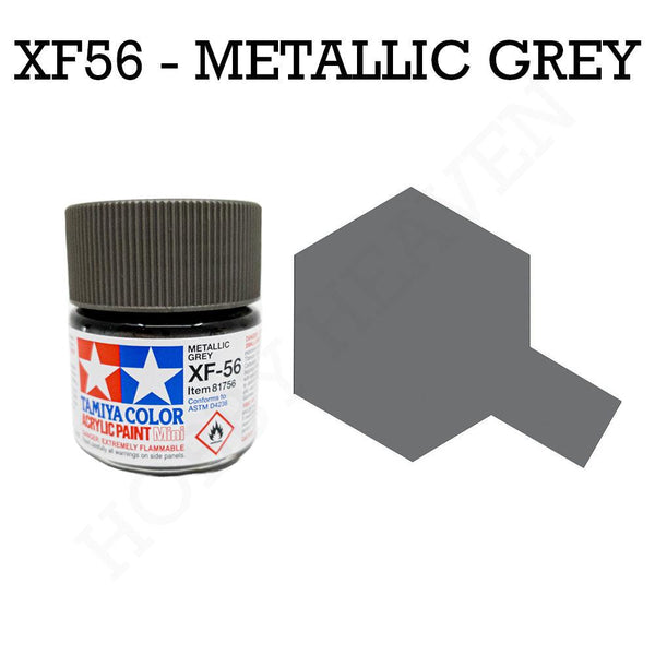 Tamiya Acrylic Mini Xf-56 Metallic Grey Paint 10ml - Hobby Heaven