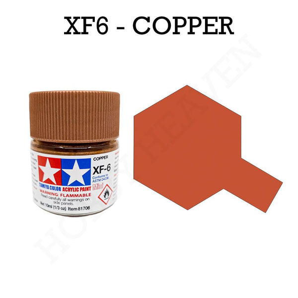 Tamiya Acrylic Mini Xf-6 Copper Paint 10ml - Hobby Heaven