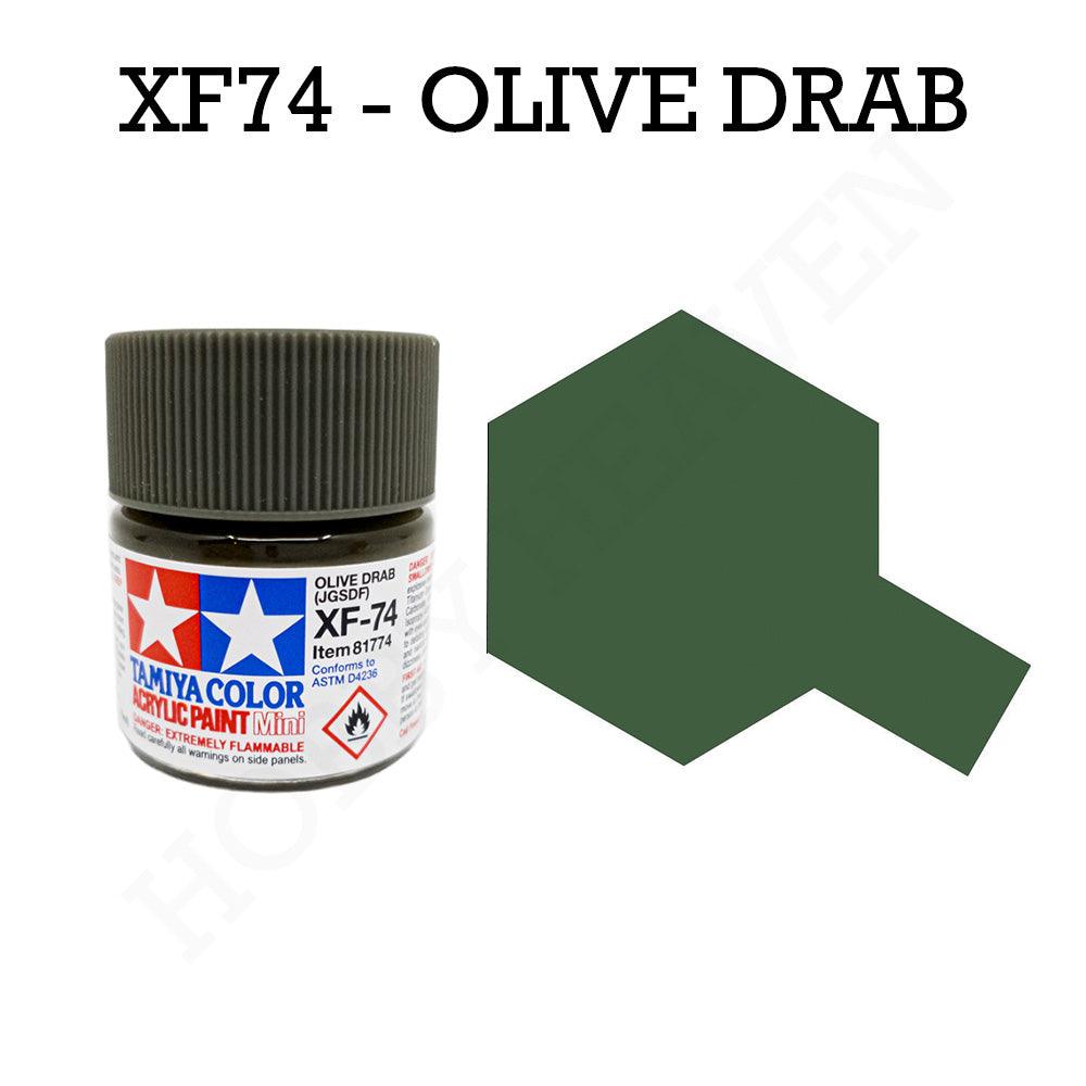 Tamiya Acrylic Mini Xf-74 Od Jgsdf Paint 10ml - Hobby Heaven