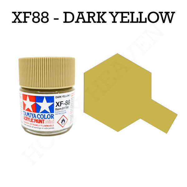 Tamiya Acrylic Mini Xf-88 Dark Yellow 2 Paint 10ml - Hobby Heaven
