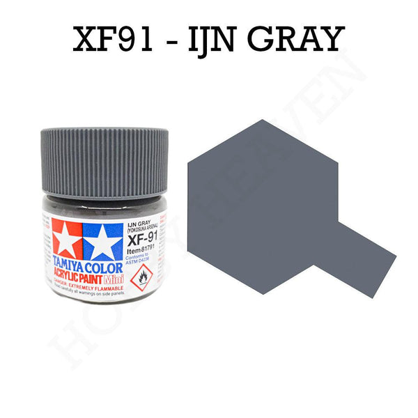 Tamiya Acrylic Mini Xf-91 Ijn Grey Ya Paint 10ml - Hobby Heaven