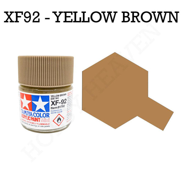 Tamiya Acrylic Xf-92 Yellow-Brown Dak 1941 Paint 10ml - Hobby Heaven