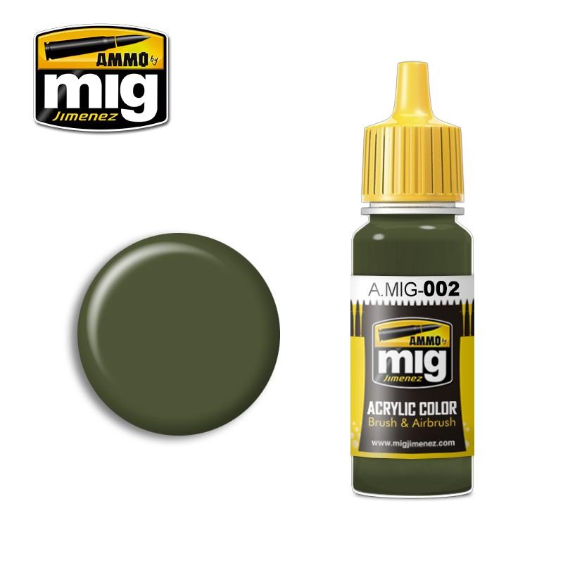 A.MIG-0002 RAL 6003 OLIVGRÜN OPT.2 AMMO By MIG - Hobby Heaven