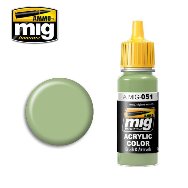 A.MIG-0051 MEDIUM LIGHT GREEN AMMO By MIG - Hobby Heaven