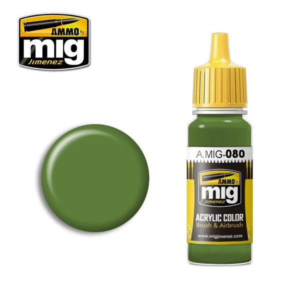 A.MIG-0080 BRIGHT GREEN AMT-4 AMMO By MIG - Hobby Heaven