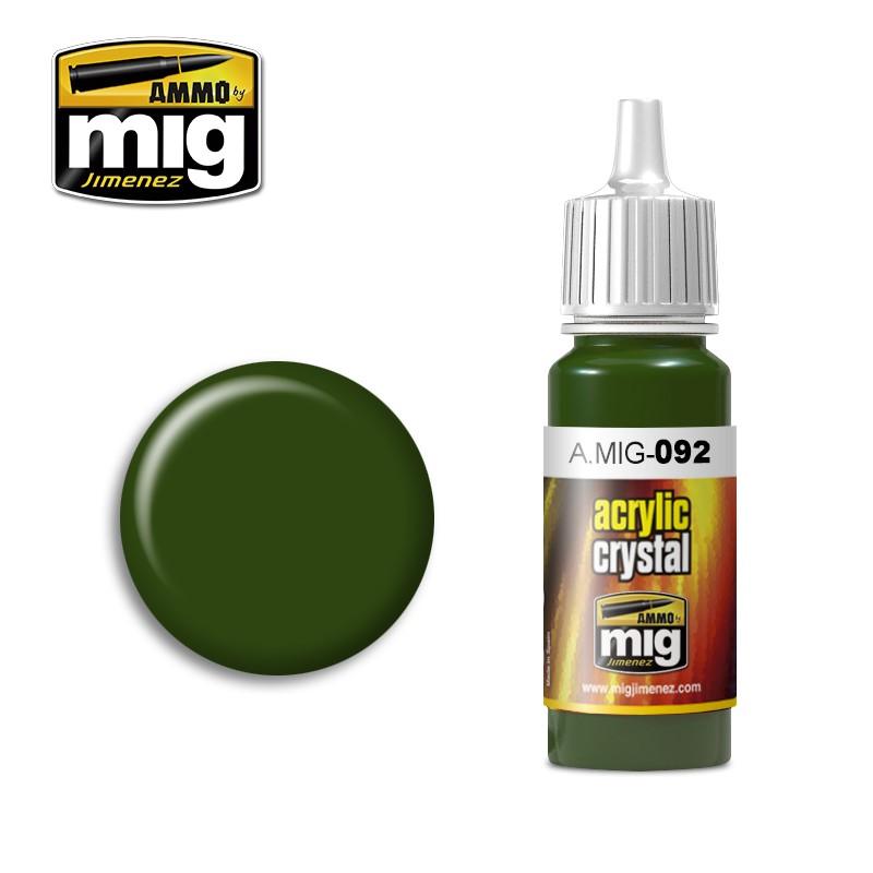A.MIG-0092 CRYSTAL GREEN  AMMO By MIG - Hobby Heaven