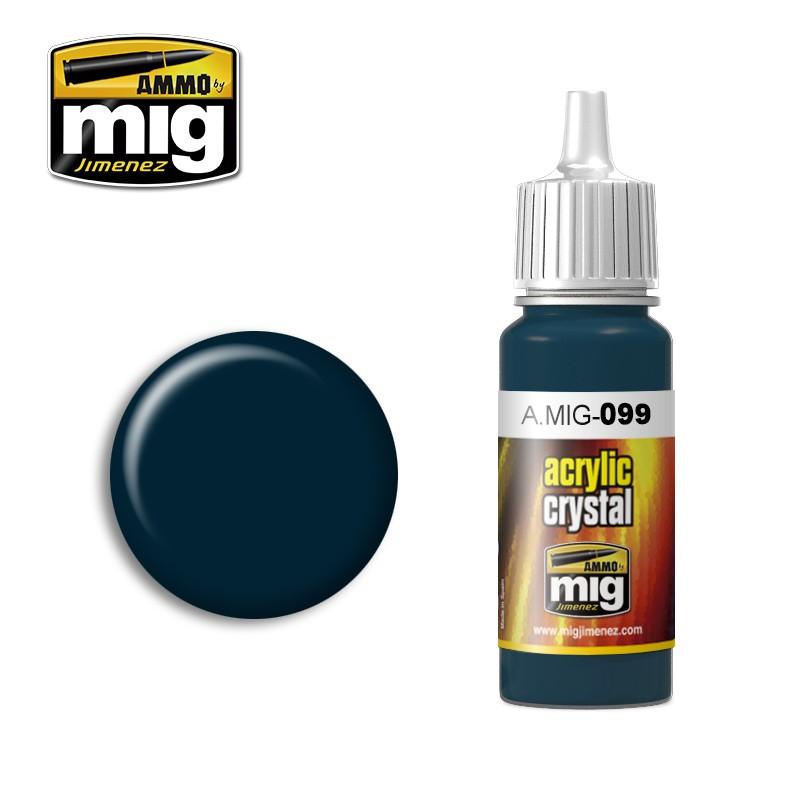 A.MIG-0099 CRYSTAL BLACK BLUE AMMO By MIG - Hobby Heaven