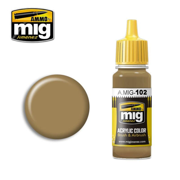 A.MIG-0102 OCHRE BROWN  AMMO By MIG - Hobby Heaven