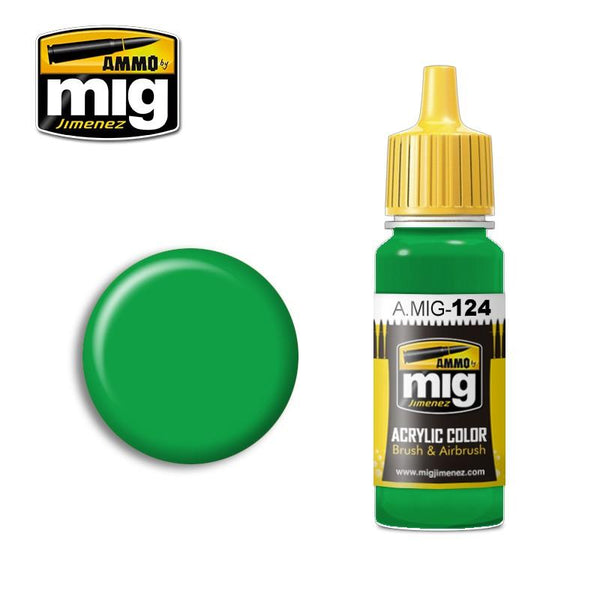 A.MIG-0124 LIME GREEN  AMMO By MIG - Hobby Heaven