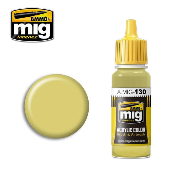 A.MIG-0130 FADED YELLOW AMMO By MIG - Hobby Heaven