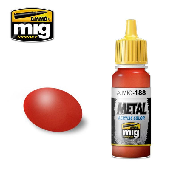 A.MIG-0188 METALLIC RED AMMO By MIG - Hobby Heaven