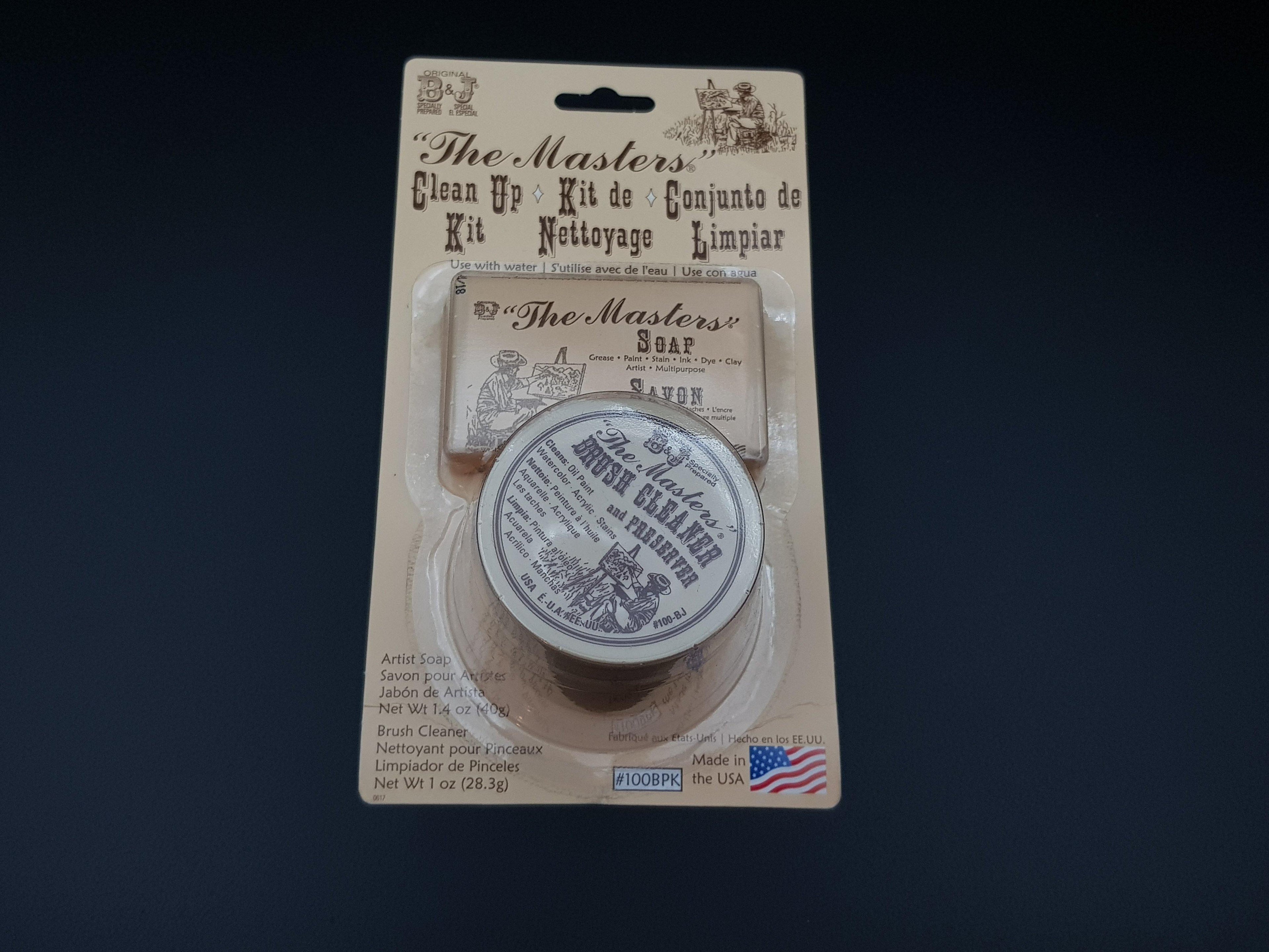 The Masters Brush Clean Up Kit For Acrylic and Oil Paints Cleaner and Soap - Hobby Heaven