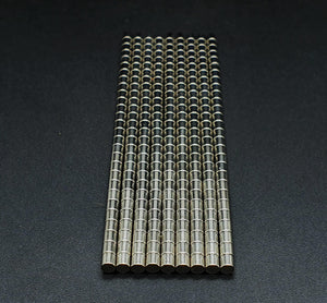 3mm x 3mm Neodymium N50 Strong Magnets - Hobby Heaven