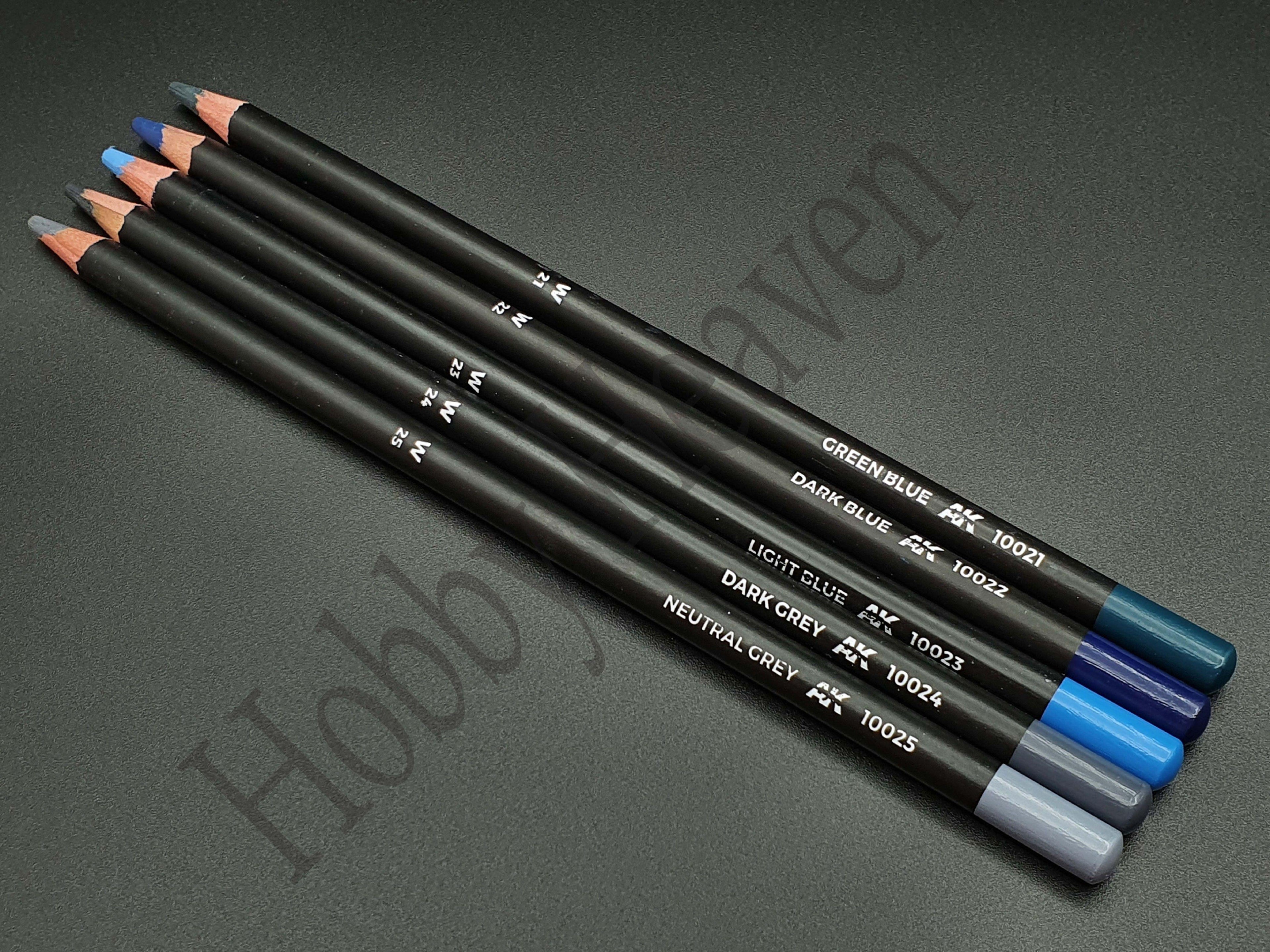 AK Interactive Watercolor Weathering Pencils Singles Full Range - Hobby Heaven