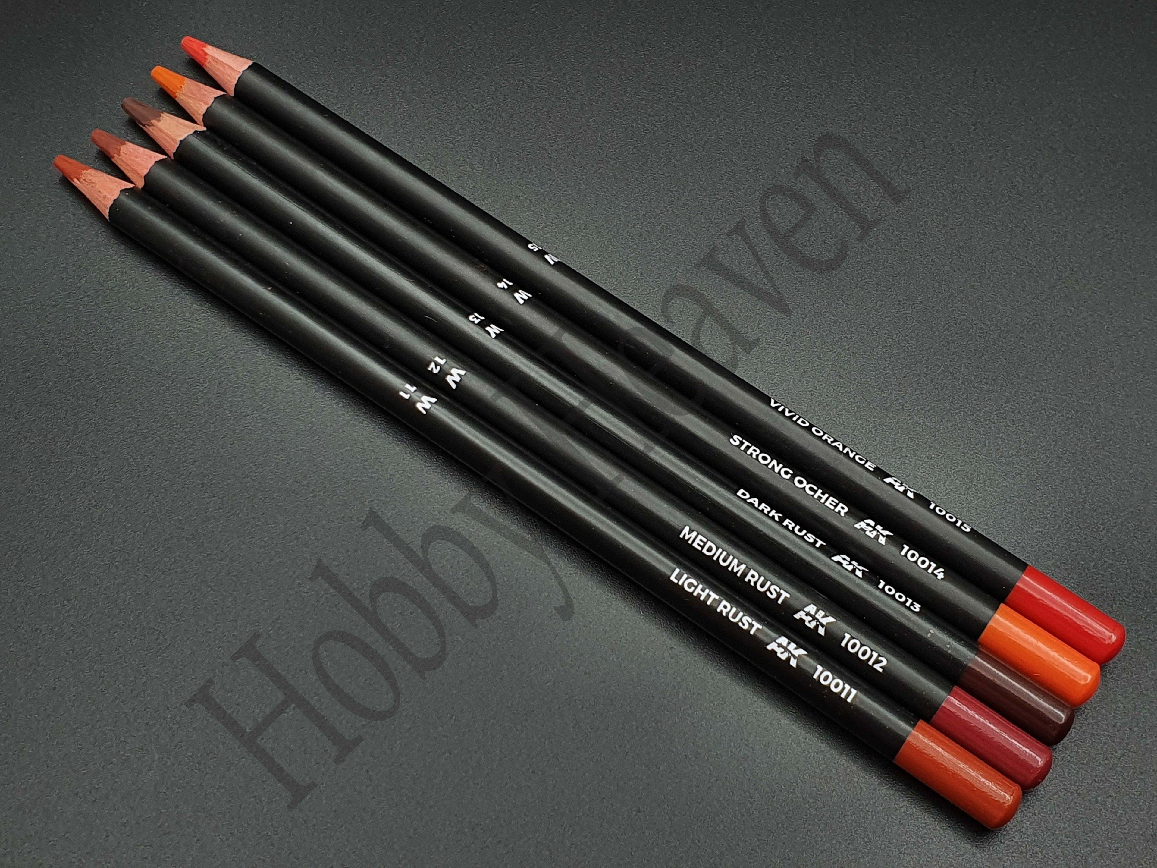 AK Interactive Watercolor Weathering Pencils Singles Full Range - Hobby Heaven