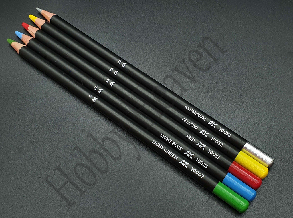 AK Interactive Watercolor Weathering Pencils Singles Full Range - Hobby Heaven