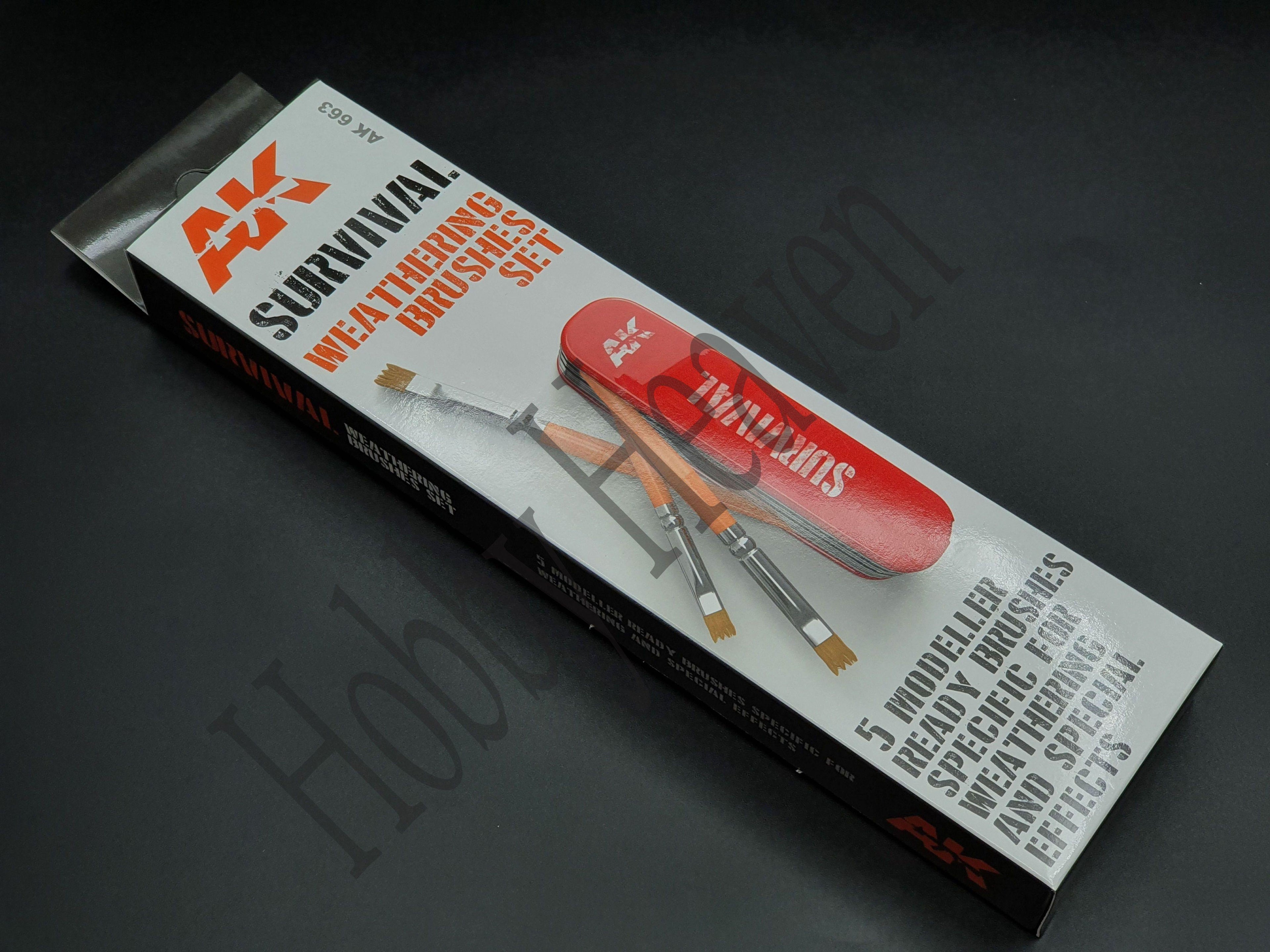 Ak Interactive Synthetic Brushes Full Range - Hobby Heaven