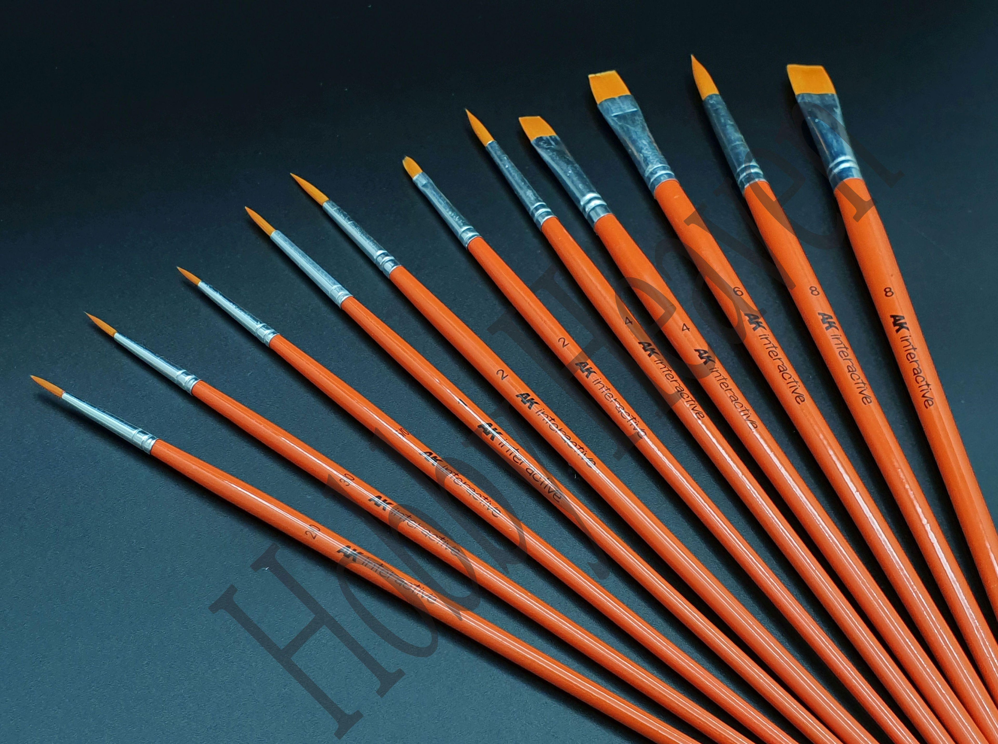 Ak Interactive Synthetic Brushes Full Range - Hobby Heaven