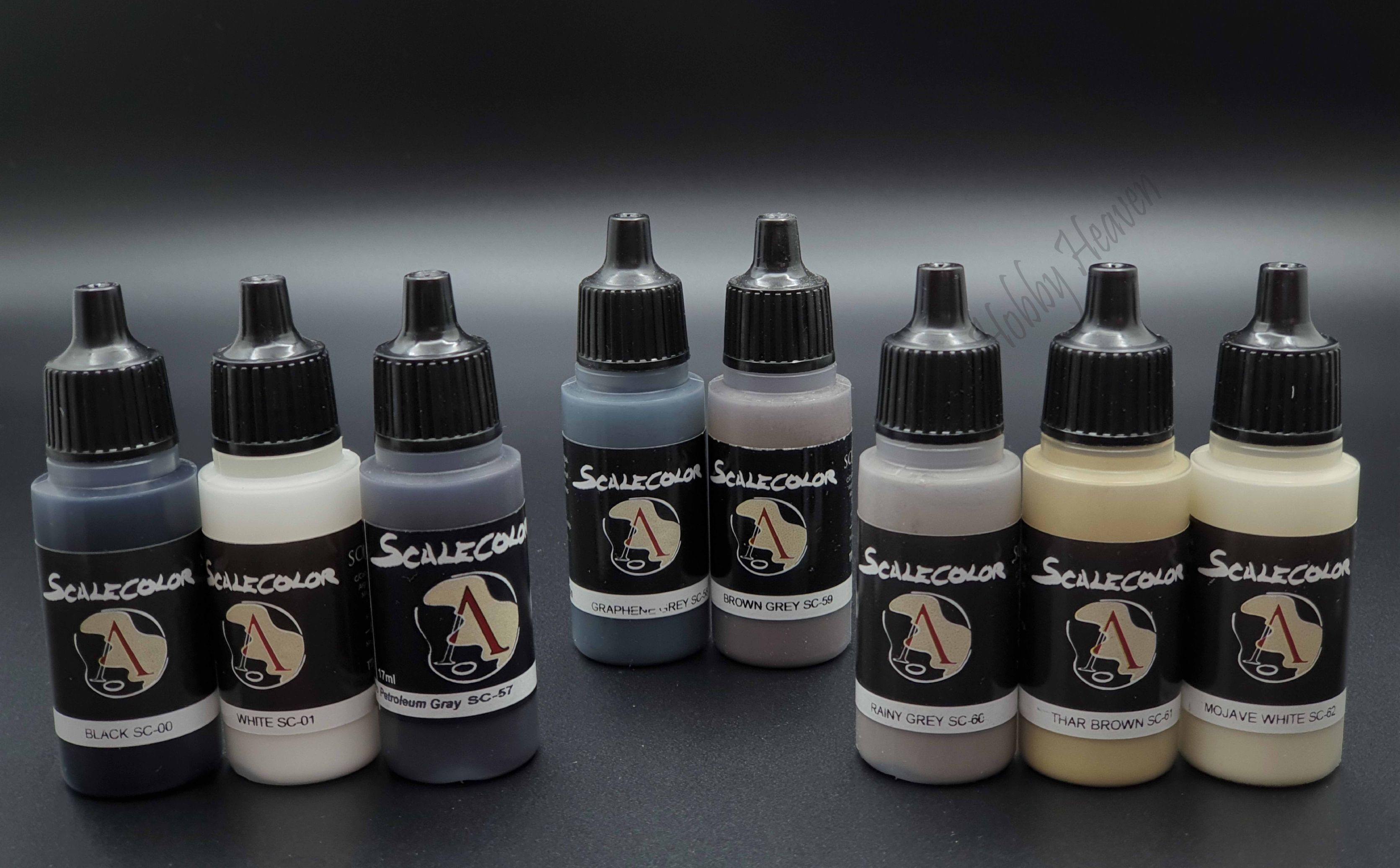 Scale75 Black and White Paint Set (8 Paints) - Hobby Heaven