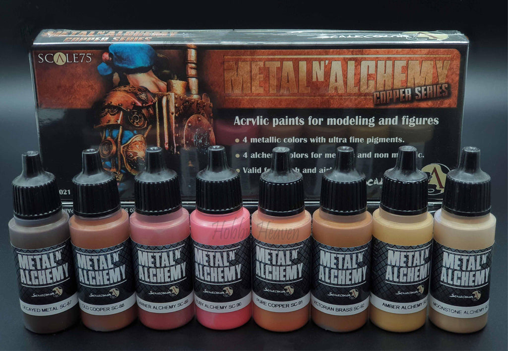 Scale75 Metal N'Alchemy Copper Series Paint Set (8 Paints) - Hobby Heaven
