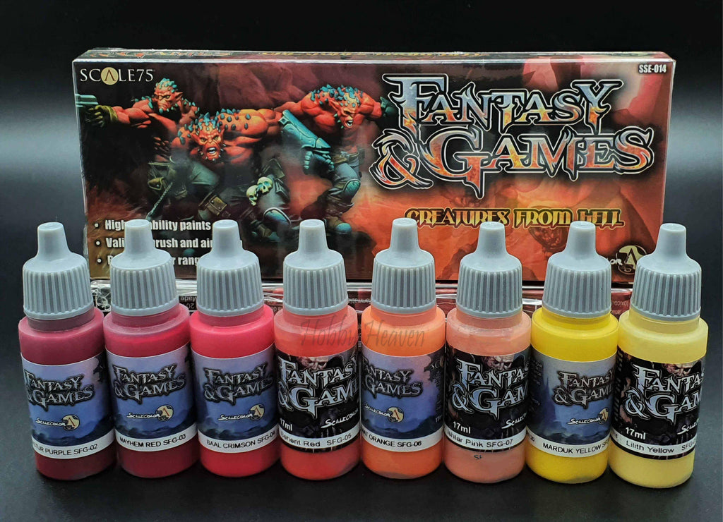 Scale75 Creatures From Hell Paint Set (8 Paints) - Hobby Heaven