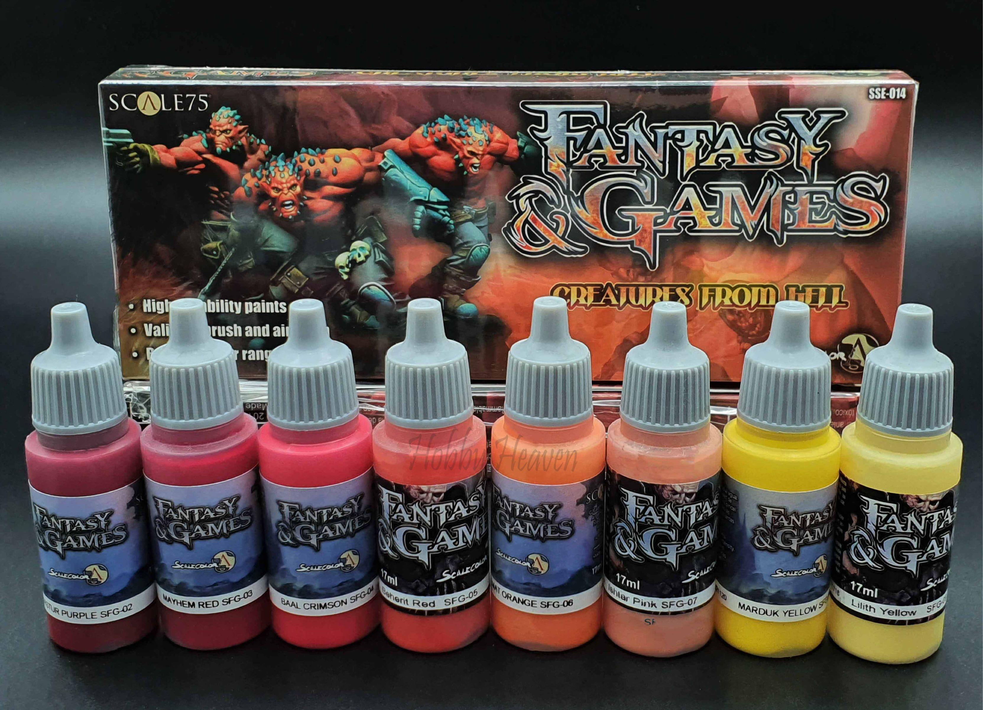 Scale75 Creatures From Hell Paint Set (8 Paints) - Hobby Heaven