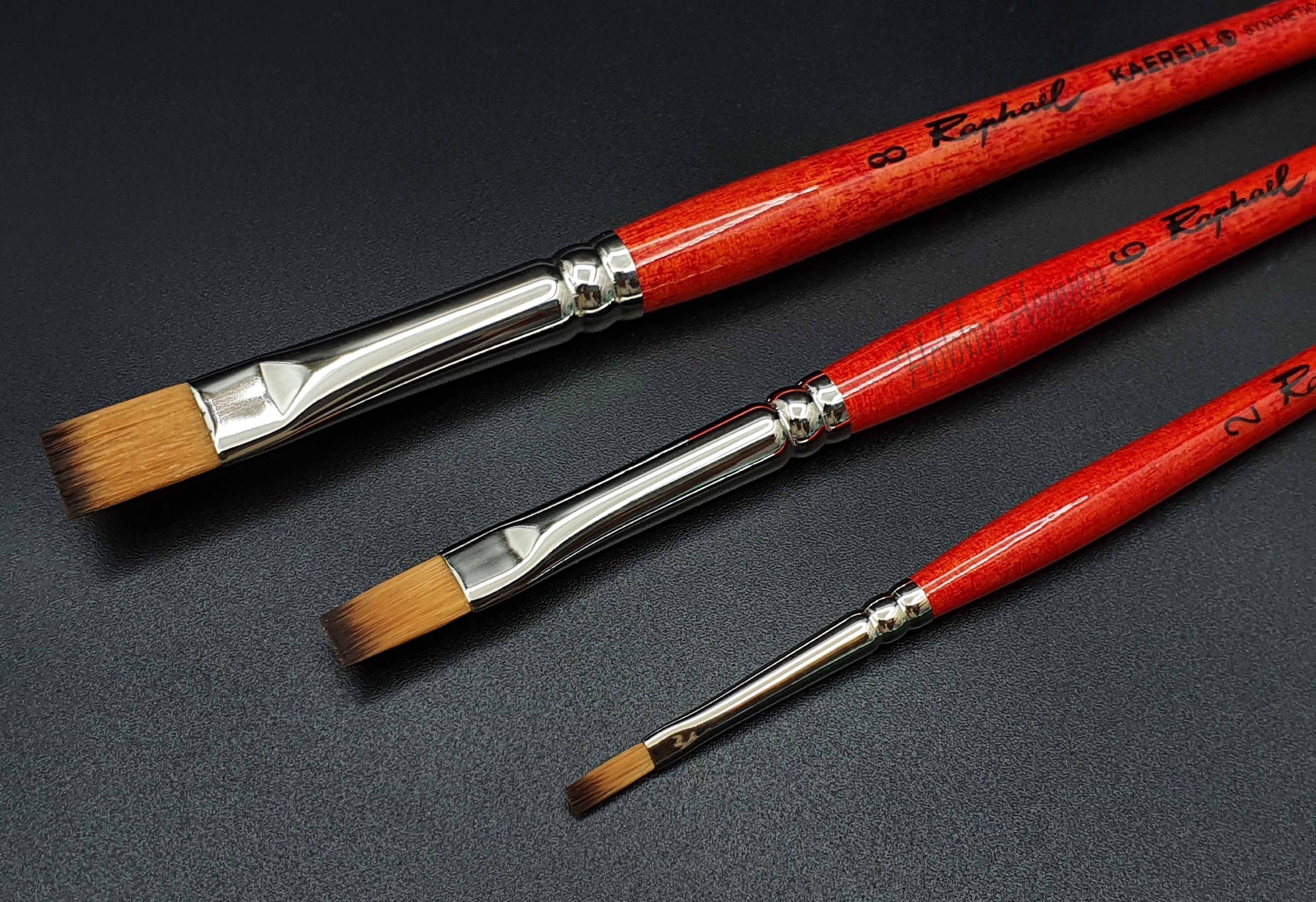 Raphael Series 8796 Watercolor Kaerell Flat Synthetic Brush - Hobby Heaven