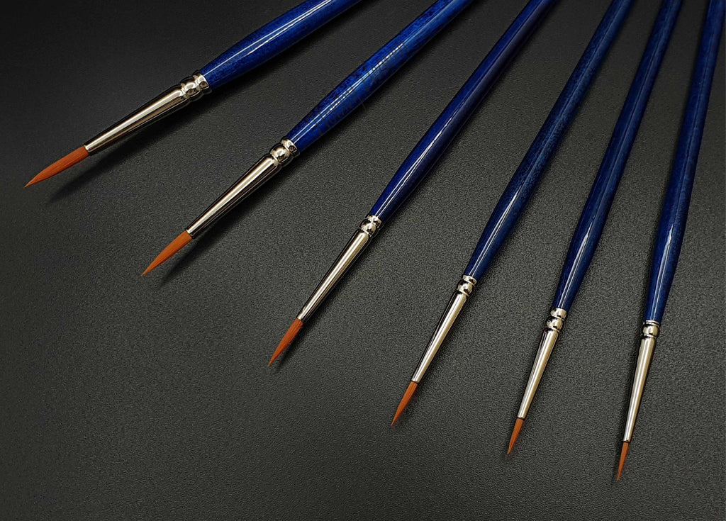 Raphael Series 8204 Watercolor Kaerell Blue Round Synthetic Brush - Hobby Heaven