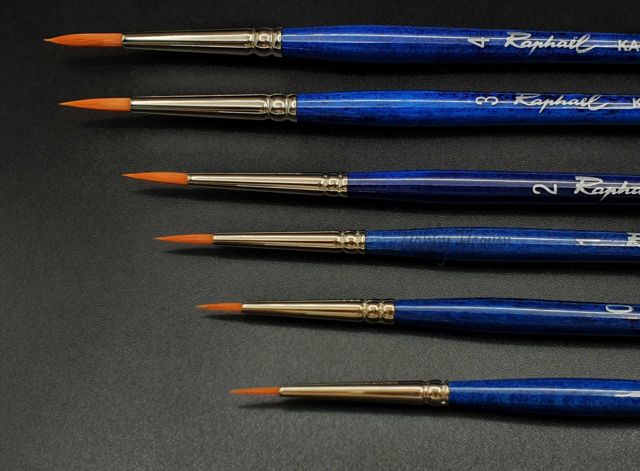 Pinceau éventail en fibre synthétique Kaërell bleu série 8274 - 4