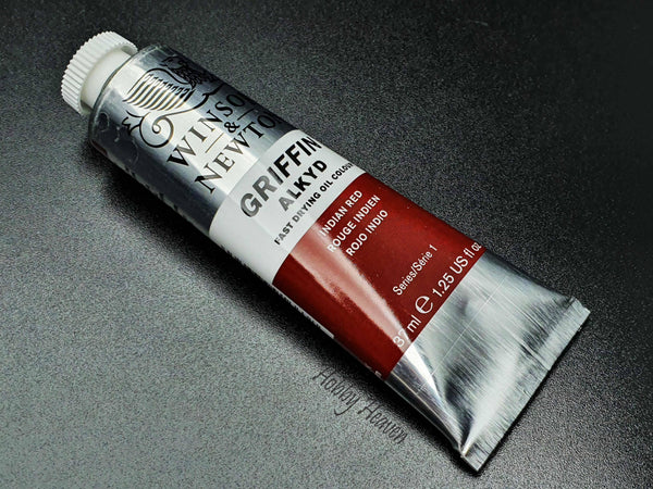 Winsor & Newton Griffin Alkyd Oil Indian Red Colour 37ml Tube - Hobby Heaven