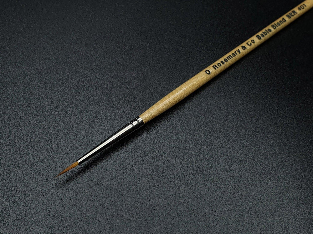 Rosemary & Co Series 401 Pointed Pure Sable Round - Hobby Heaven