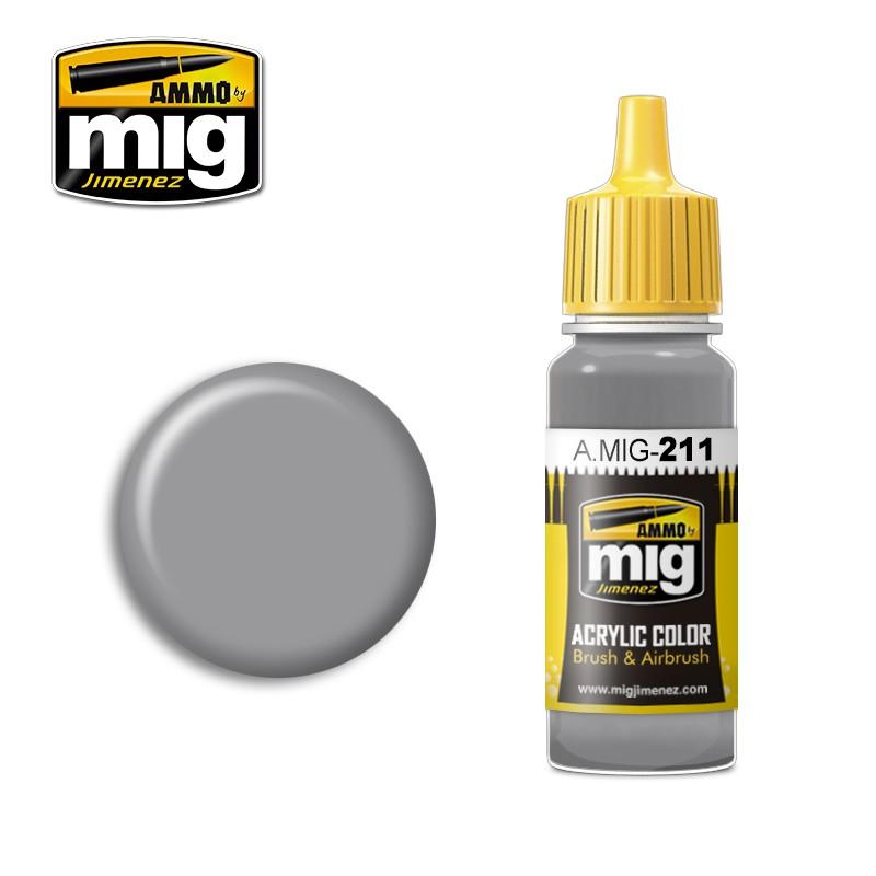 A.MIG-0211 MEDIUM GRAY AMMO By MIG - Hobby Heaven