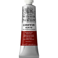 Winsor & Newton Griffin Alkyd Oil Cadmium Red Deep Hue Colour 37ml Tube - Hobby Heaven