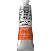 Winsor & Newton Griffin Alkyd Oil Cadmium Red Light Hue Colour 37ml Tube - Hobby Heaven
