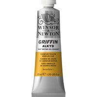 Winsor & Newton Griffin Alkyd Oil Cadmium Yellow Medium Hue Colour 37ml Tube - Hobby Heaven