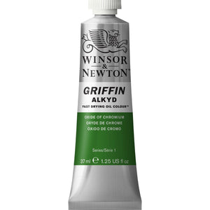 Winsor & Newton Griffin Alkyd Oil Oxide Chrome Colour 37ml Tube - Hobby Heaven